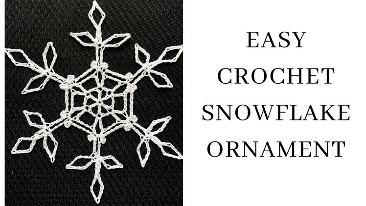 How to Crochet Elegant Snowflake Ornament Pattern
