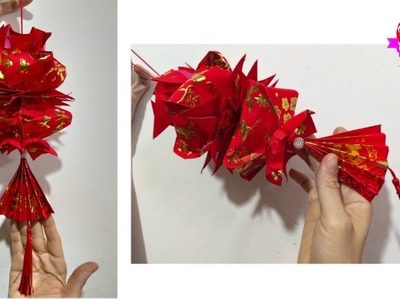 How to make Chinese New Year lantern #06 | Cara membuat lampion dari angpao | 灯笼