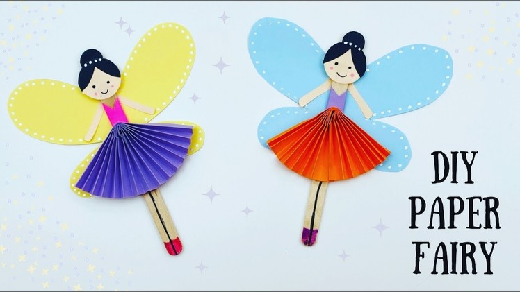 How To Make Easy Paper Fairy Toy For Kids. Nursery Craft Ideas. Paper Craft Easy. KIDS  crafts