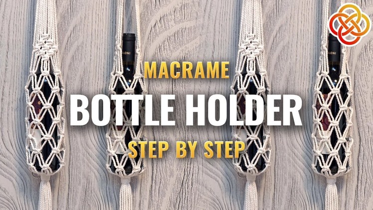 Macrame Bottle Holder Tutorial | Macrame DIY | Macrame Bottle Carrier