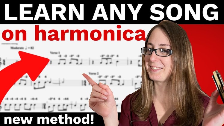 Make Harmonica Tabs for Popular Songs (NEW method!) (pt.1)