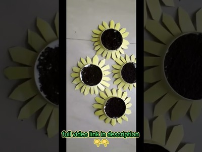 Making sun flower with plastic cup#shorts#youtubeshorts#viral#diy#trending#shortsfeed