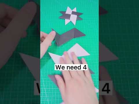 Membuat Origami Shuriken #origami #shorts #DIY