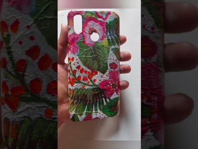 Mobile phone cover paint ideas| diy phone case|| mobile phone cover painting at home|| #shorts