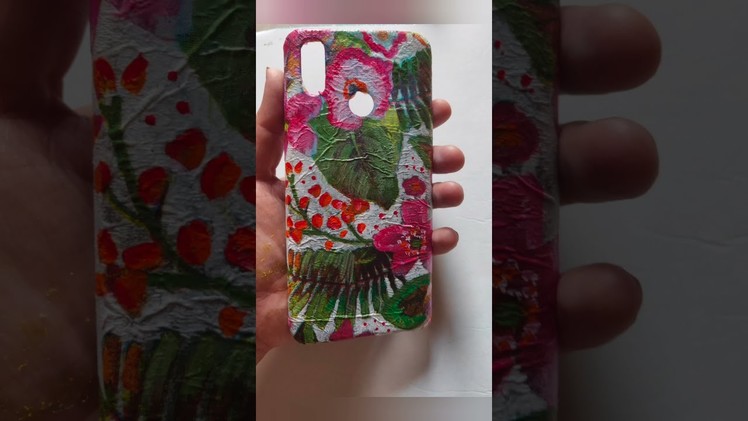 Mobile phone cover paint ideas| diy phone case|| mobile phone cover painting at home|| #shorts