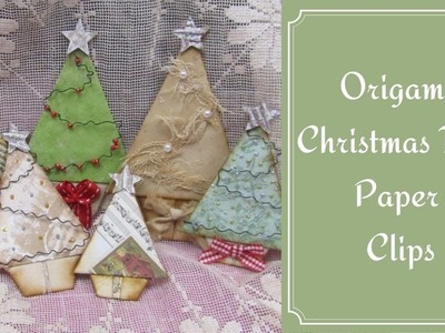 Origami Christmas Tree Paper Clips