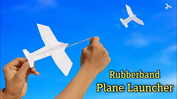 Paper airplane launcher, how to make flying launcher, paper fly plane, best paper plane launcher