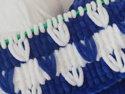 Quick & easy tunisian crochet velvet baby blanket for beginners - crochet blanket knitting patterns