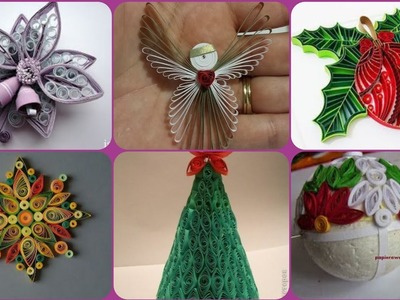 #quilling craft Christmas new colourful patterns decoration ideas for this 2021. 