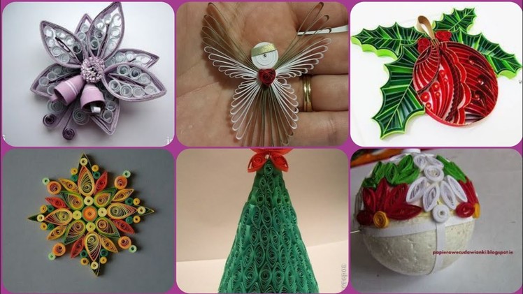 #quilling craft Christmas new colourful patterns decoration ideas for this 2021. 