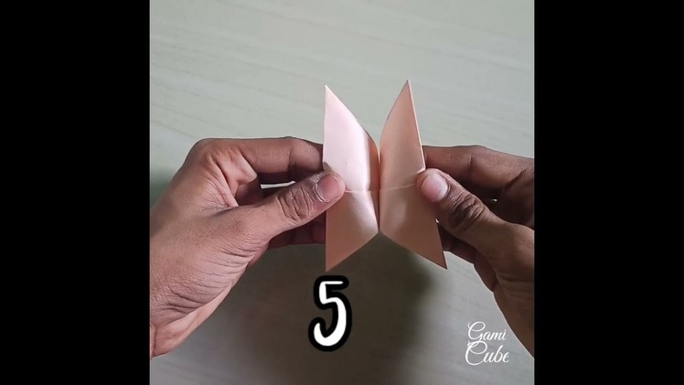 #shorts Origami butterfly in 6 steps within 30 seconds.