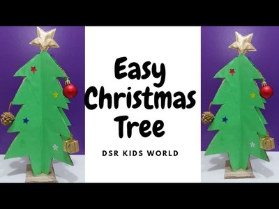 Simple Christmas Tree Craft| Christmas Tree using cardboard|Christmas Crafts|Crafts for kids|DSR