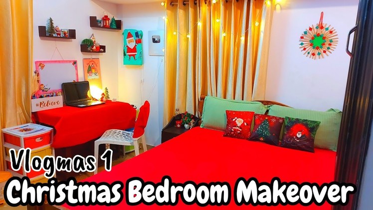 Vlogmas Day 1???????? bedroom makeover,Diy Christmas decor ideas paper,cleaning motivation,malayalam