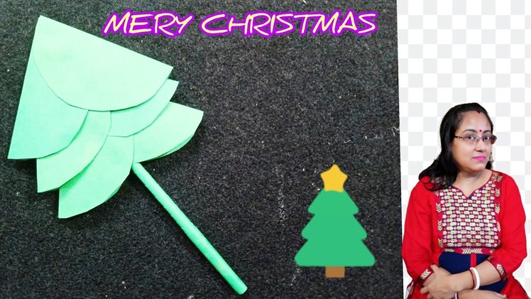 5 Minutes craft CHRISTMAS TREE making with paper.DIY Christmas tree decoration.Christmas tree