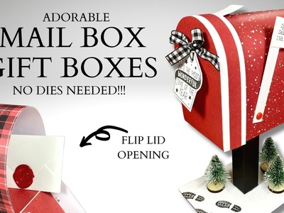 ADORABLE DIY Mail Box Gift Boxes!!! NO DIES NEEDED!