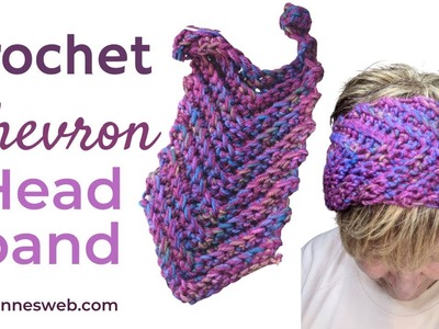 Crochet Chevron Headband - How To Crochet Chevron Pattern
