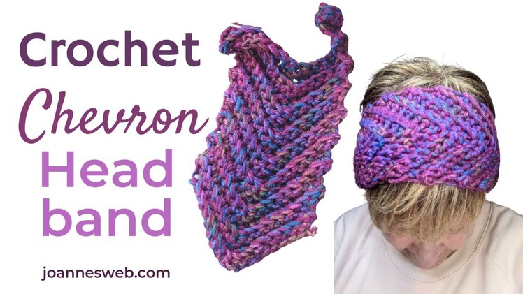 Crochet Chevron Headband - How To Crochet Chevron Pattern