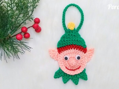 Crochet Christmas Elf Ornament I Crochet Christmas Ornaments