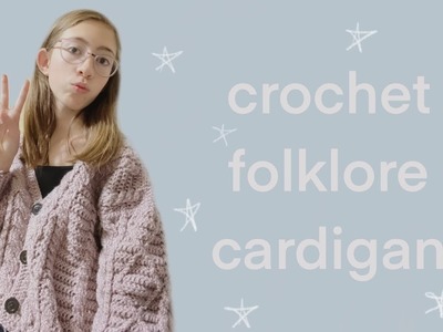 Crochet with me: folklore cardigan! (in purple)