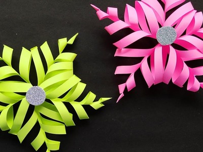 DIY 3D Snowflake  Craft | Christmas Crafts | How To Make Paper Snowflake #shorts #ytshorts #viral