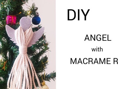 DIY ANGEL FOR CHRISTMAS TREE#diy #diyangel #macramediy #shorts