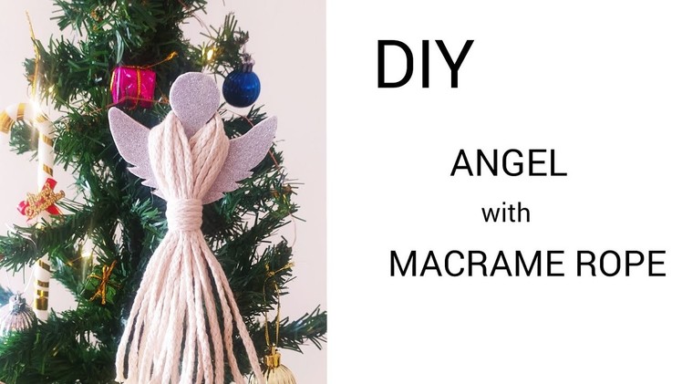 DIY ANGEL FOR CHRISTMAS TREE#diy #diyangel #macramediy #shorts