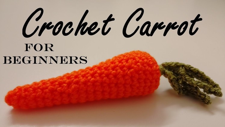 DIY Crochet Carrot - How to Crochet a Carrot (Step by Step Tutorial for Beginners)