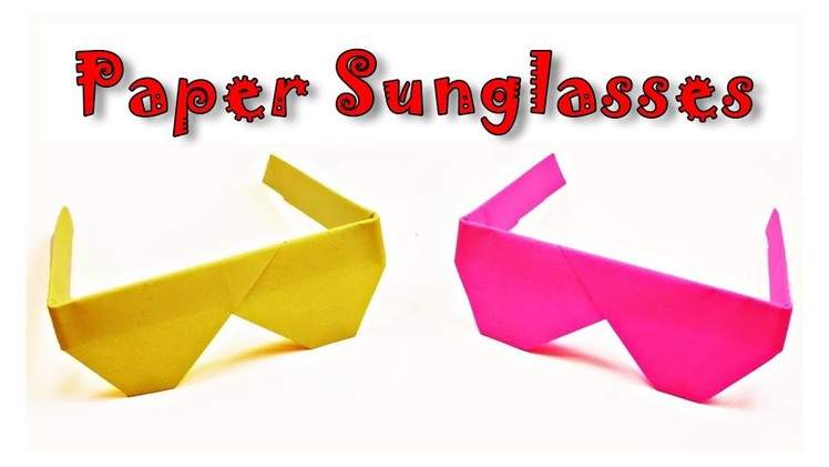 DIY Paper Goggles | How to make Origami Sunglasses - Paper Craft Sunglasses