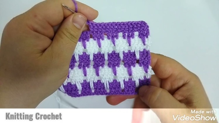 EASY BABY KNITTING PATTERN WITH TWO COLORS.#knittingcrochet