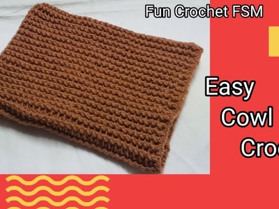 Easy Cowl Crochet Tutorial