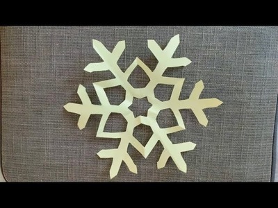 Easy decoration idea | Snow Flake | Easy DIY | Easy Paper Craft | Waste material craft idea #shorts