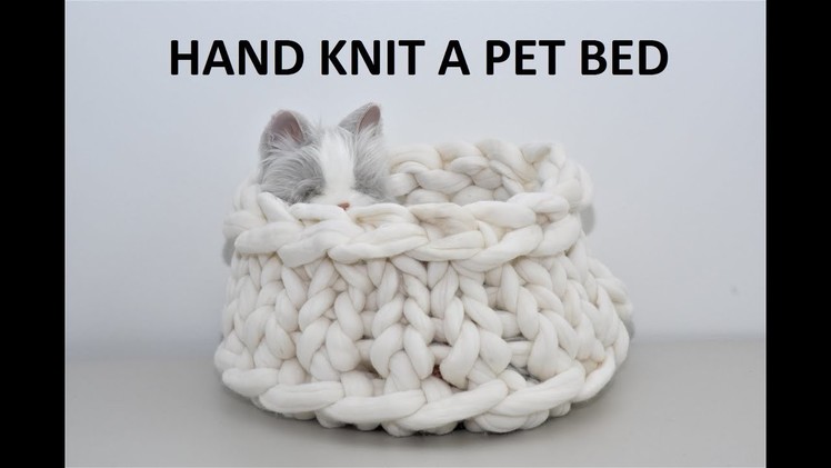 Hand Knit a Pet Bed