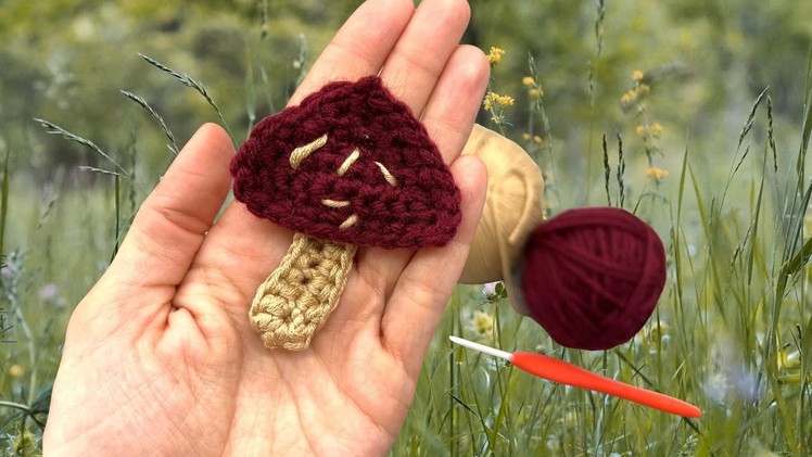 How To Crochet a Mushroom Tutorial