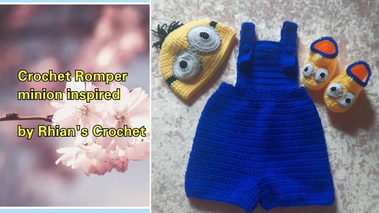 How to Crochet Minion Inspired Romper | Crochet Minion Costume | Rhian's Crochet