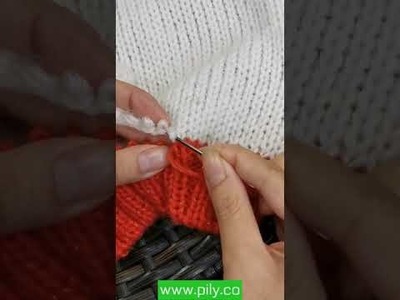 How to knit a sweater - knitting sweater for beginners #Shorts