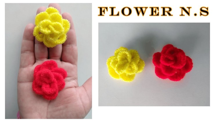 How to make beautiful flower use yarn.Tutorial easy at home Fantastic.DIY?