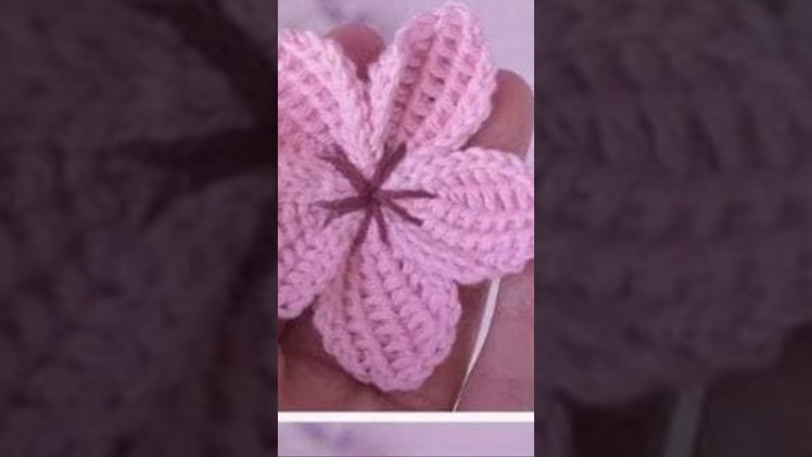 How to make flower with crochet for beginners