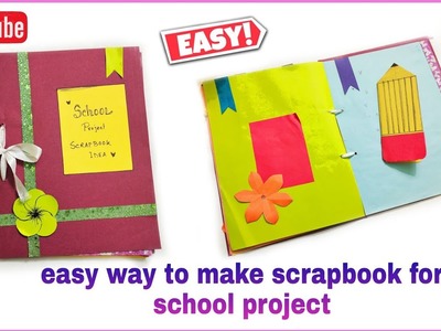 How to make scrapbook for school project | scrapbook ideas | #scrapbook
