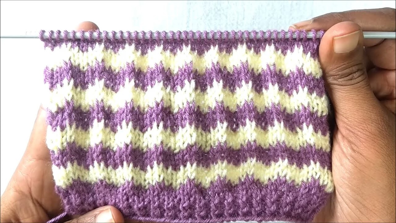 Knitting Two Color Design Double Color Knitting Pattern Knitting Two Color Design Double Color Knitting Pattern