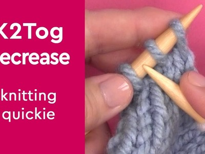 My Easiest Knitting Decrease K2Tog #shorts #k2tog #knittingtutorial