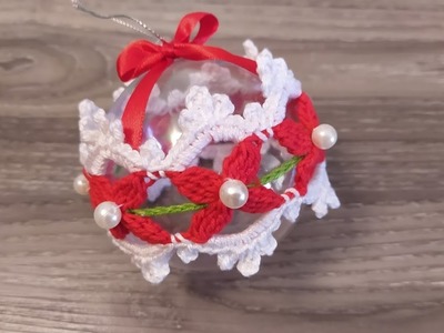 Pallina di Natale Uncinetto Tutorial ⭐ Crochet Christmas Ball Ornaments ???? Esfera de Navidad Crochet