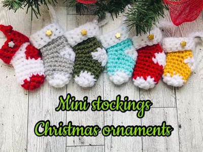 Super easy and cute mini stocking ornaments ,,, full video is ready to watch ,,, #shorts