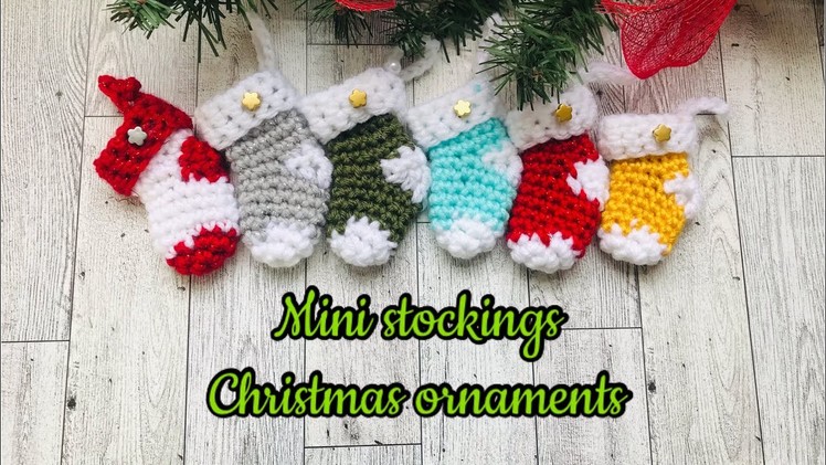 Super easy and cute mini stocking ornaments ,,, full video is ready to watch ,,, #shorts