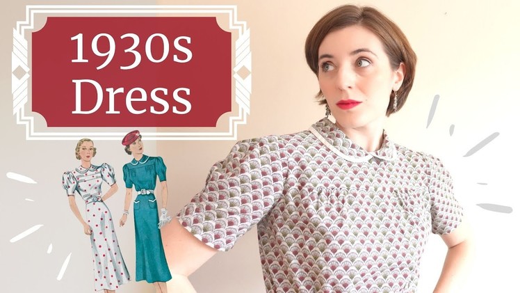 The best dress I've ever made (probably) | Making a 1930s Vintage Dress Simplicity 8248