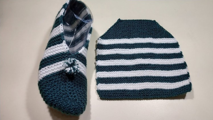 Two Colour Jutti knitting Design For Girls, women || Knitting design 19 # - 168