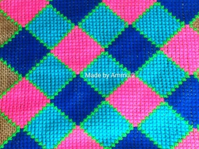 Colorful ason design.Ason selai.Cross stitch ason design