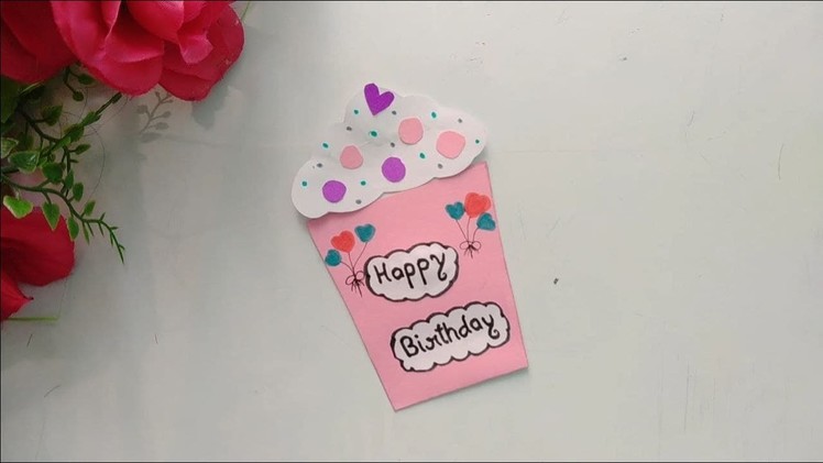 DIY Greeting Card | DIY Cupcake Card | Happy Birthday Greeting Card