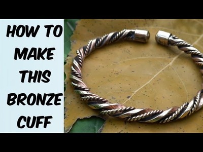 How to make a bronze cuff @Arshad jewellery workshop