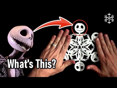 How to Make a Snowflake with Jack Skellington - Paper Craft and Template