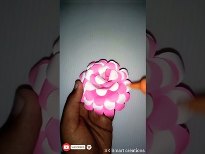 How To Make Paper Flower | Paper Crafts | Paper Flower Making Idea | Paper Flower Making #shorts